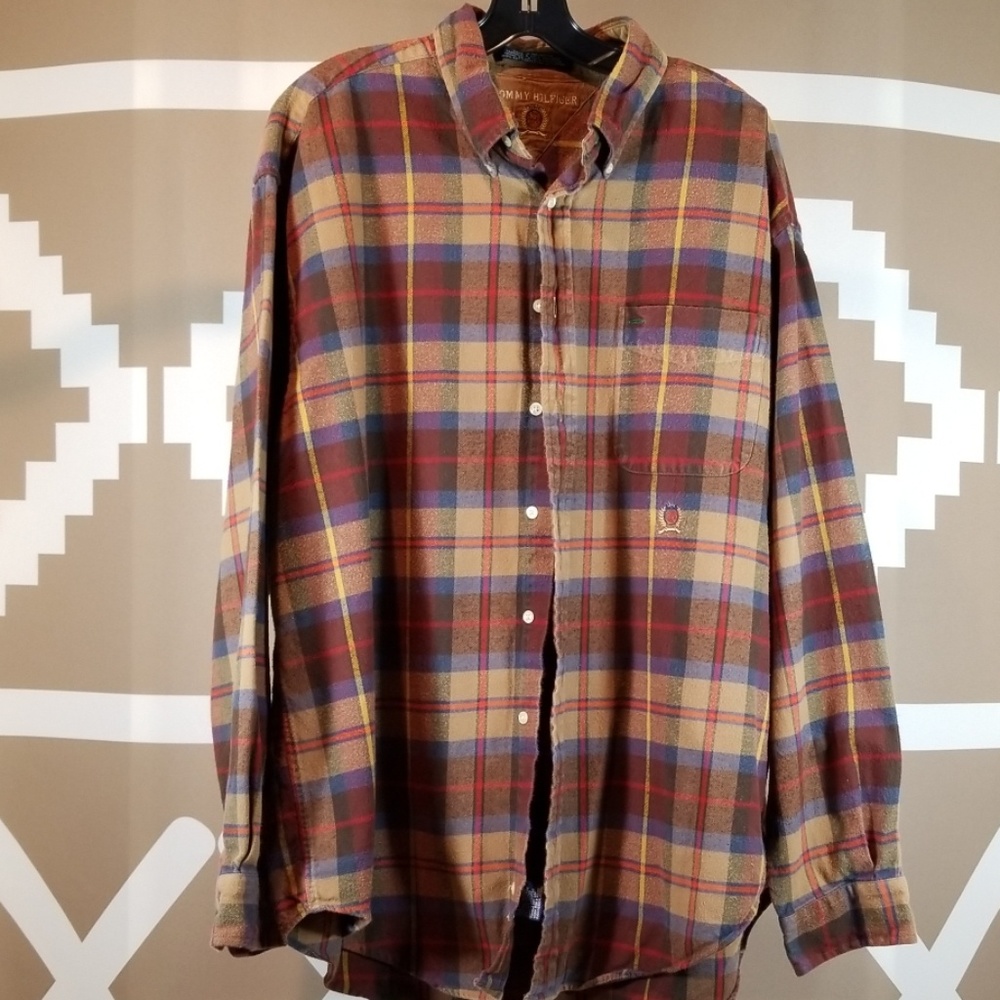 Tommy Hilfiger Vintage Plaid Button Down